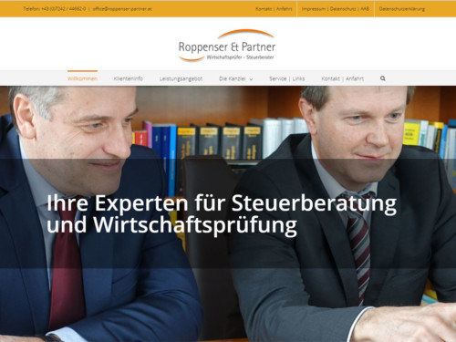 Website Roppenser Partner